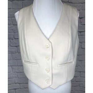 House of Harlow 1960 Corduroy Vest Cream Color Ladies Size L